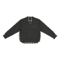 Balenciaga Hybrid V-Neck Shirt 'Anthracite Black White' 704271T41301163