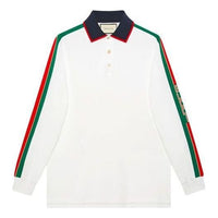 Gucci Cotton Jersey Polo With Gucci Stripe 'White' 545784-XJAG4-9061