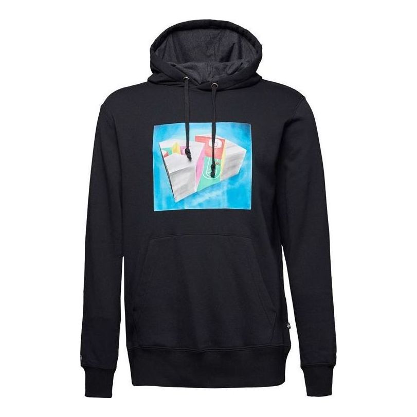 Converse Star Chevron 3D Court Pullover Hoodie Asia Sizing 'Black' 10017341-A01