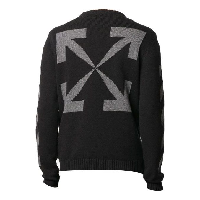 Off-White Logo Long Sleeves Pullover Black OMHE023R20G730181007