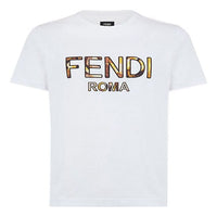Men's FENDI Cotton Short Sleeve White FY0894ABR9F1AYU