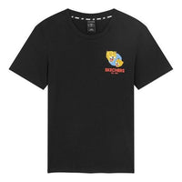 Skechers Pattern Printing Breathable Short Sleeve Couple Style Black L320U184-0018