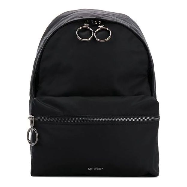 Off-White FW19 Mini Backpack Black/Yellow OMNB017E19E480021000