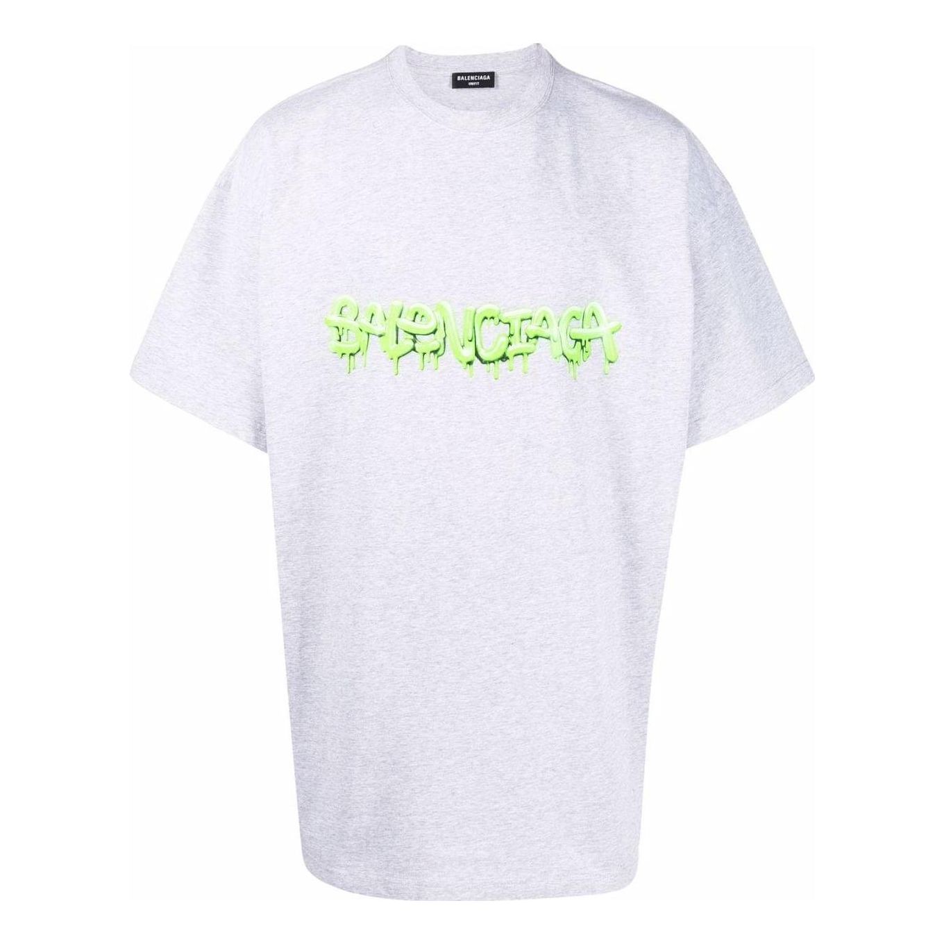 Balenciaga Slime Oversized T-shirt 'Grey Green' 676589TLVF11203