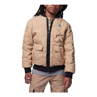 (GS) Air Jordan Casual Puffer Down Pocket Jacket 'Beige Brown' FZ6538-200