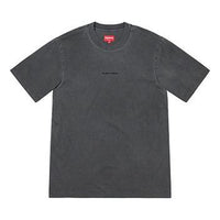 Supreme SS19 Overdyed Tee Washed Distress Short Sleeve Unisex Gray SUP-SS19-859