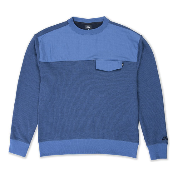 Nike SB Skateboard Overdyed Crew Sweat Blue CK5129-469