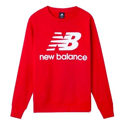 New Balance Logo Pattern Long Sleeves Red AMT91548