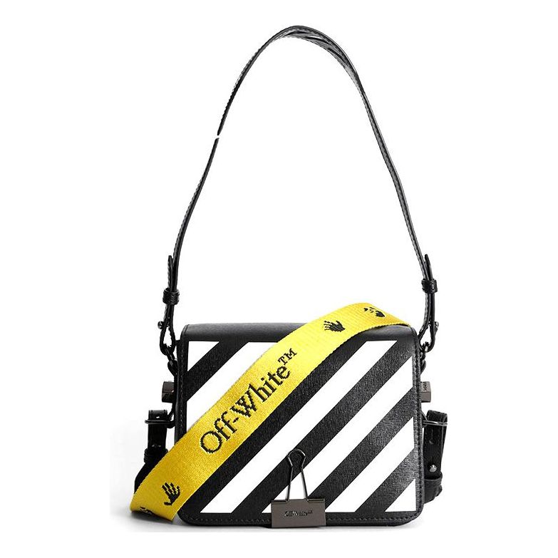 (WMNS) Off-White Black Letter Micro-label Embellished Leather Shoulder Bag OWNA011E20LEA0031001