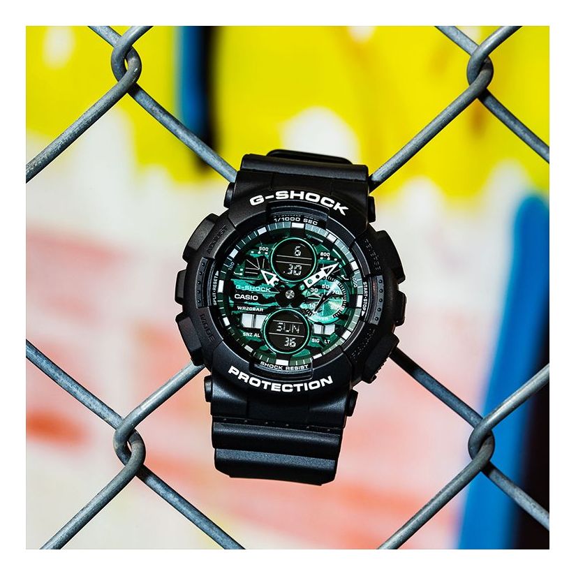 CASIO G-Shock Analog-Digital 'Black' GA-140MG-1APR