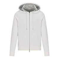 Men's DIOR FW21 Knit hooded Sports White 113M221AT225-C088