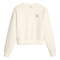 (WMNS) PUMA Classics Fleece Sweatshirt 'Beige' 621413-99
