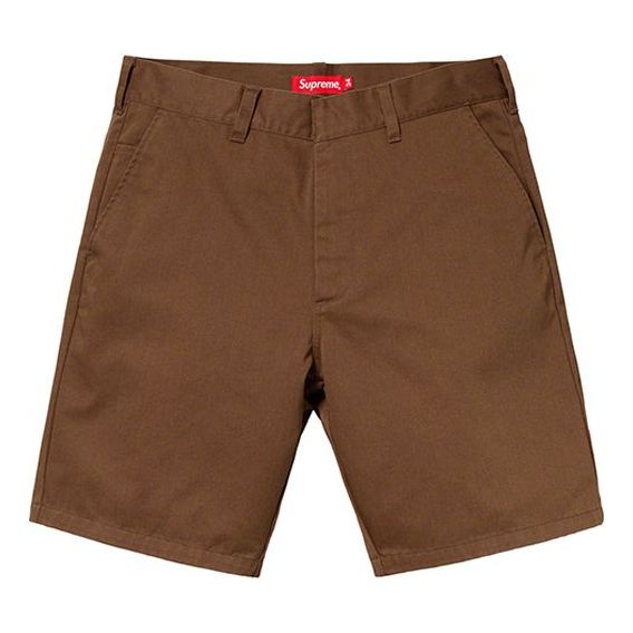 Supreme SS19 Work Short Cargo Shorts Unisex Brown SUP-SS19-10120