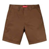 Supreme SS19 Work Short Cargo Shorts Unisex Brown SUP-SS19-10120