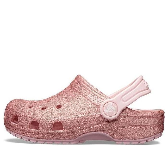 (GS) Crocs Classic Glitter Clogs 'Rose Pink' 205441-682