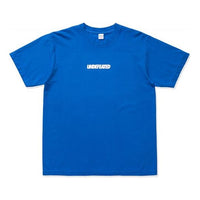 UNDEFEATED Casual logo Short Sleeve Unisex Blue 80076