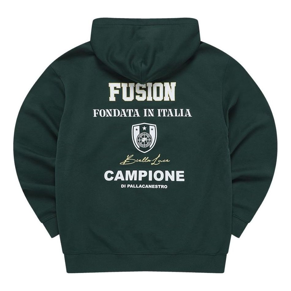 FILA FUSION Uniform Inline Hoodie 'Green' T11M335205F-DG