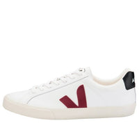 Veja Esplar Logo Leather 'White Marsala Black' EO021969