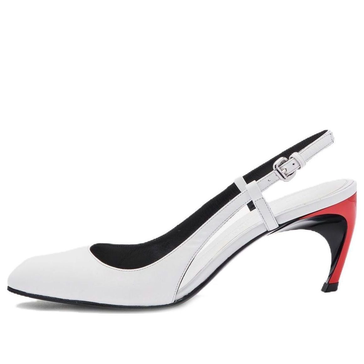 (WMNS) Alexander McQueen Armadillo Slingback Pump 'Ivory Lust Red' 780690WIEX48740