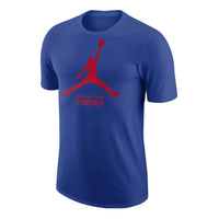 Air Jordan Philadelphia 76ers Essential NBA T-Shirt 'Rush Blue' FD1481-495