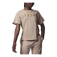 (GS) Air Jordan Post Up Boxy T-Shirt 'Beige' FV3272-200