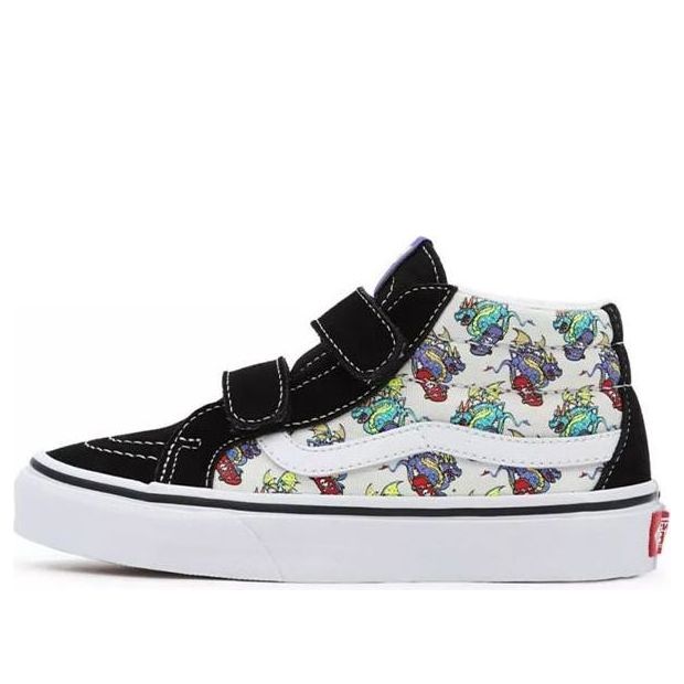 (GS) Vans Skate Dragon Sk8-Mid 'Black White' VN0A38HHARH