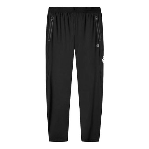 FILA Alphabet Printing Straight Sports Pants Black A11M122601F-BK