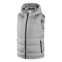 (WMNS) Skechers Casual Hooded Down Vest 'Grey' P422W017-02LE