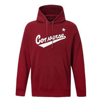 Men's Converse Alphabet Logo Printing hooded Drawstring Red 10017675-638