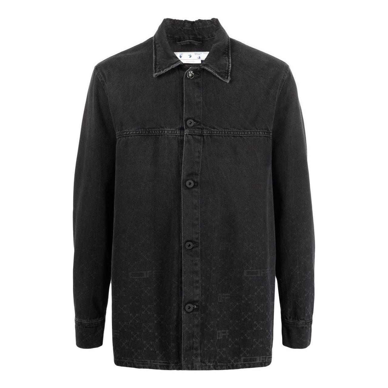 Off-White Monogram Denim Overshirt 'Black' OMYD040S22DEN0011010