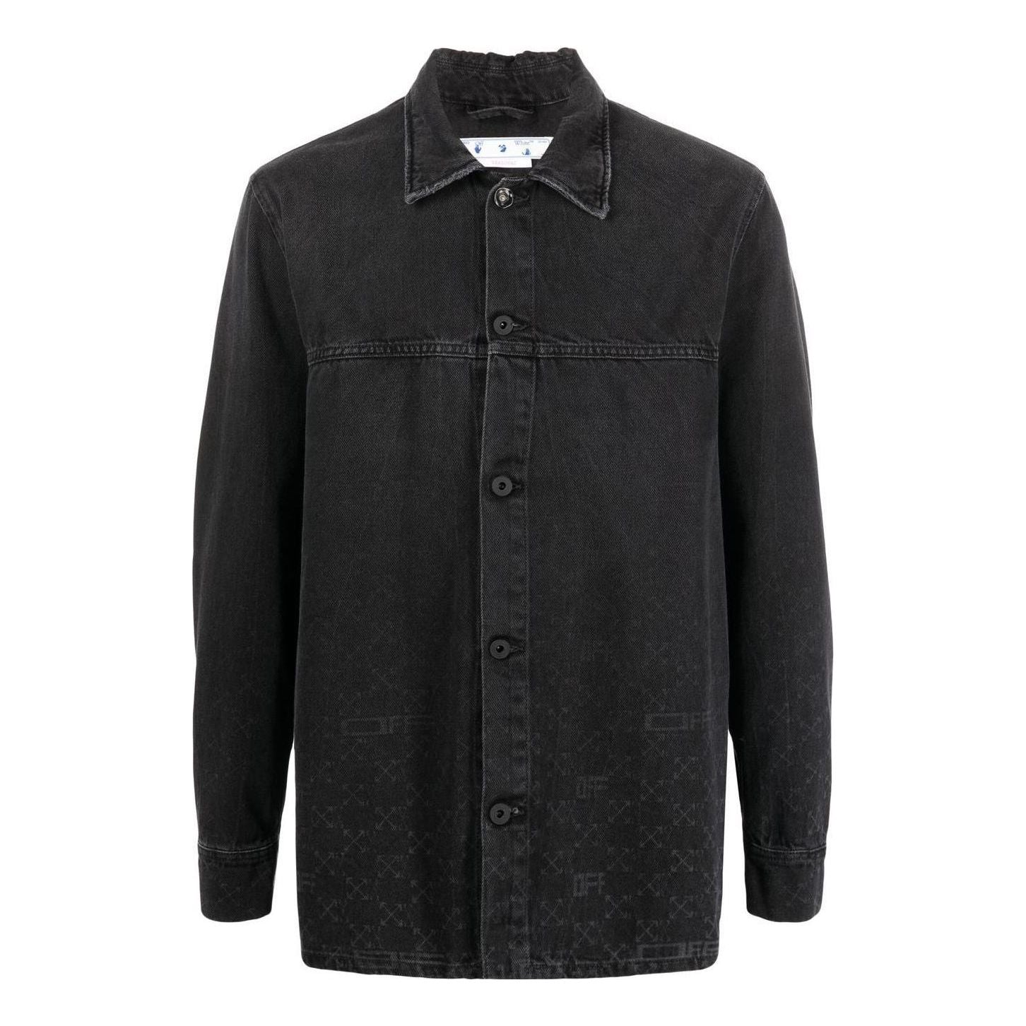 Off-White Monogram Denim Overshirt 'Black' OMYD040S22DEN0011010