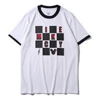 Li-Ning x Disney Crossover Mickey Printing Short Sleeve Couple Style White AHSP223-1