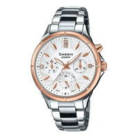 CASIO SHEENSerieses es Silver White Analog SHE-3047SG-7A