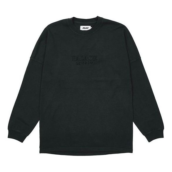 PALACE Unisex Drop Shoulder Logo Sweatshirt Black P20ES037