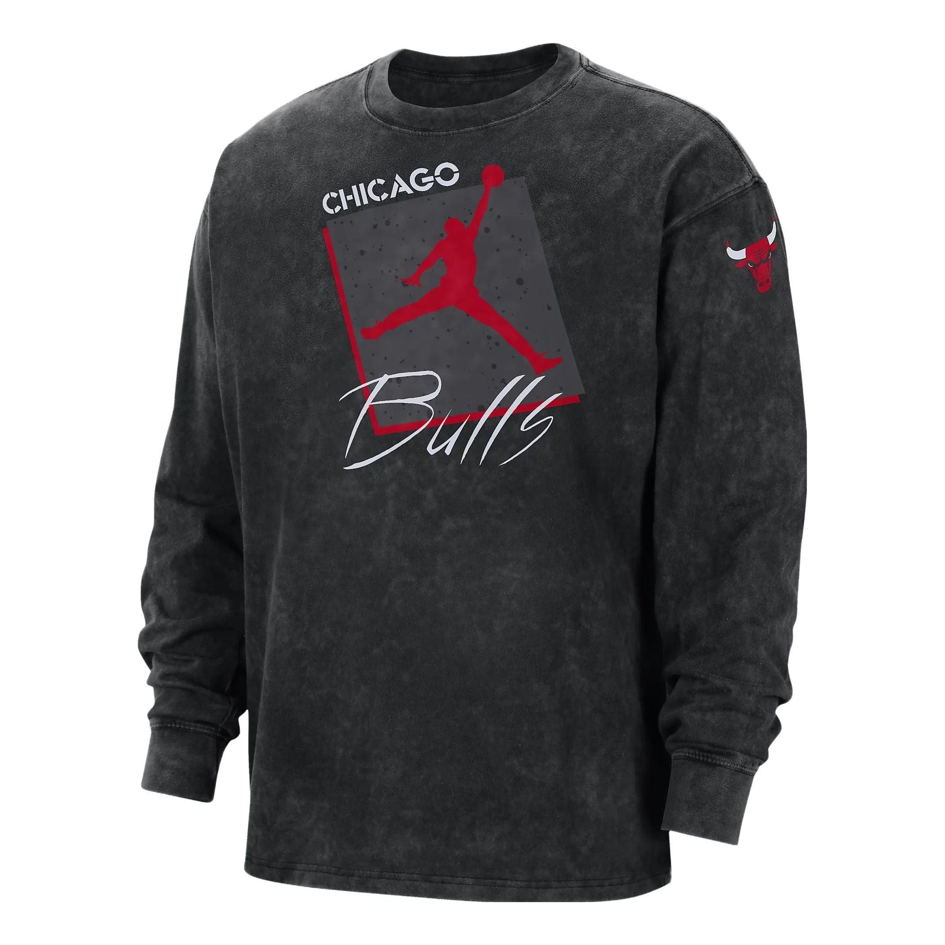 Air Jordan Max90 Chicago Bulls Courtside Statement Edition NBA Long-Sleeve T-Shirt 'Black' DV5739-010