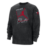 Air Jordan Max90 Chicago Bulls Courtside Statement Edition NBA Long-Sleeve T-Shirt 'Black' DV5739-010