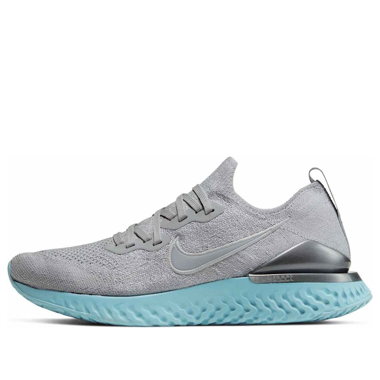 (WMNS) Nike Epic React Flyknit 2 'Wolf Grey Ocean Bliss' BQ8927-007