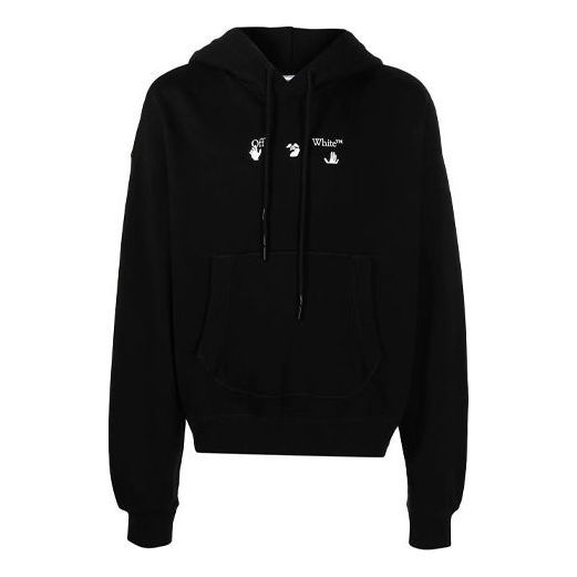Off-White Men's SS21 Logo Sweatshirt Oversize Black OMBB073S21FLE0011001