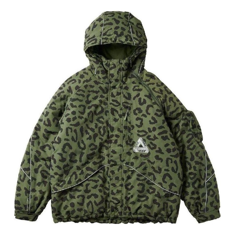 Palace M-Tech Hooded Jacket 'Olive Cheetah' P23JK125