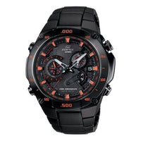 Men's CASIO Edifice Series Watch Case Black Strap 100 Meter Waterproof Quartz Movement Mens EQW-M1100DC-1A1