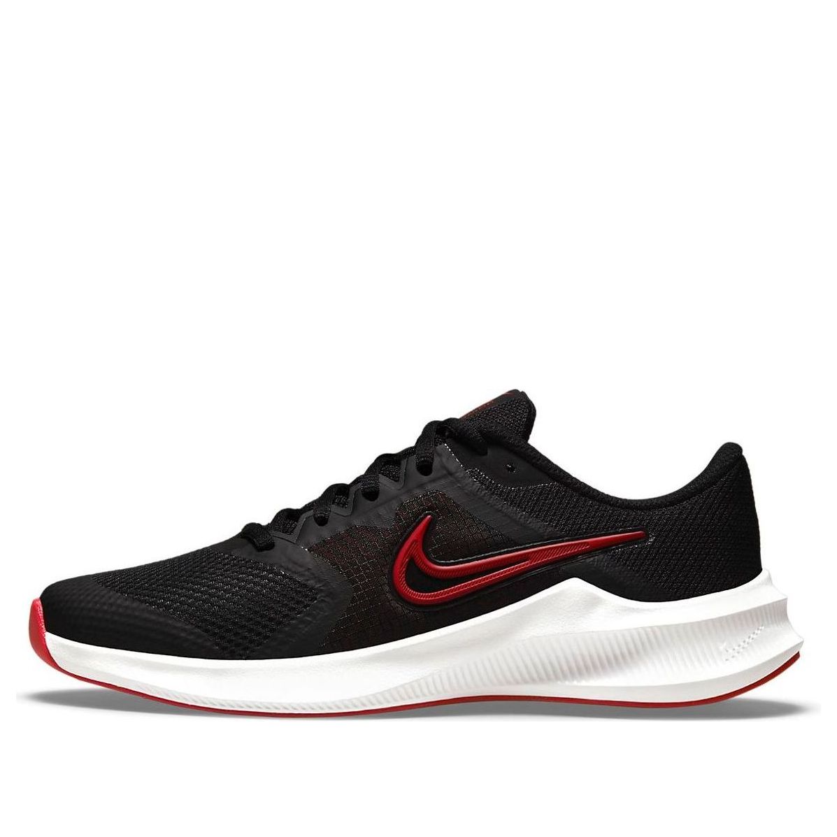 (GS) Nike Downshifter 11 Low-Top Black/Red CZ3949-005