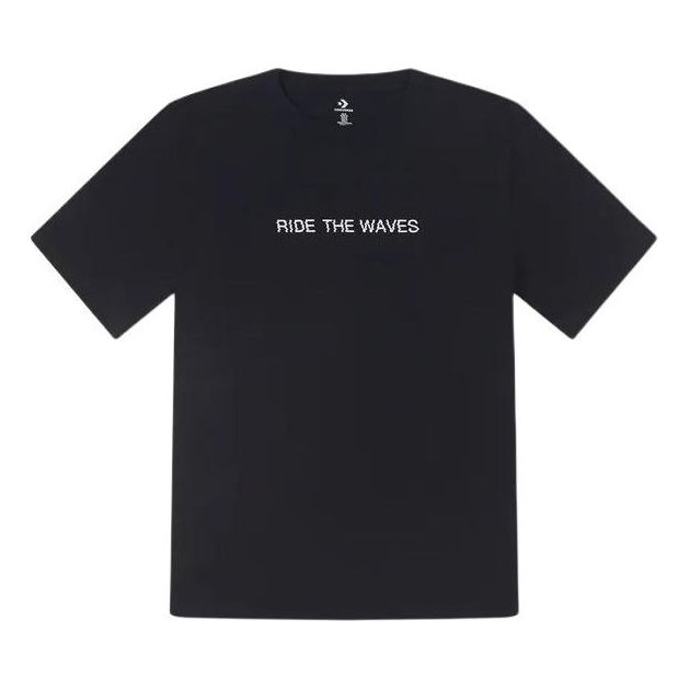 Converse Summer Verbiage T-Shirt Asia Sizing 'Black' 10027218-A03