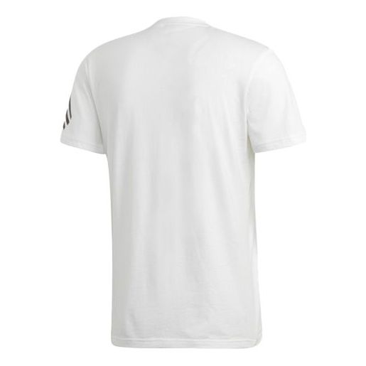 adidas Logo Printing Training Short Sleeve White DY5849