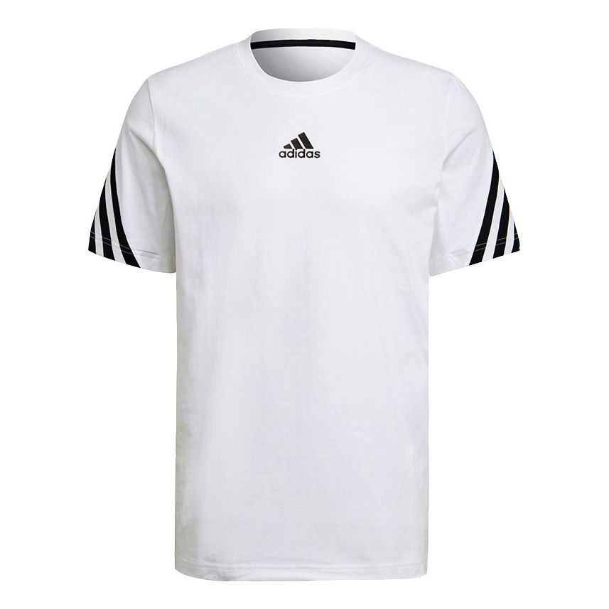 adidas M 3s Tape Tee Printing Sports Short Sleeve White GQ6206