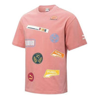 PUMA Mix Badge Logo Tee 'Pink' 537795-24