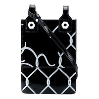 Off-White Broken Fence Postman Shoulder Bag Men Black OMNA100S20720030