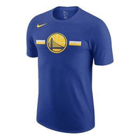 Nike 18-19 Series Dri-fit Golden State Warriors Logo Training Short Sleeve Blue 933524-495