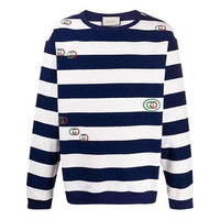 Gucci Striped Crewneck Jumper 'Navy White' 581969-XJBKQ-4759