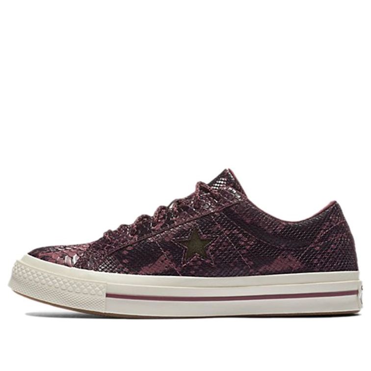 Converse One Star Low 'Burgundy Reptile' 161547C