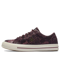 Converse One Star Low 'Burgundy Reptile' 161547C